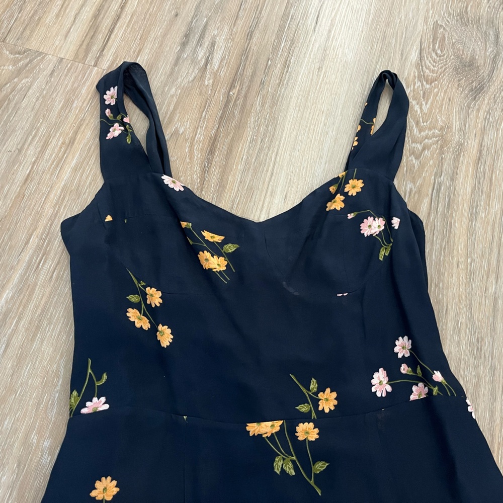 Reformation Fulton Midi Dress Princess Margaret Floral Size 12 - Picture 5 of 9